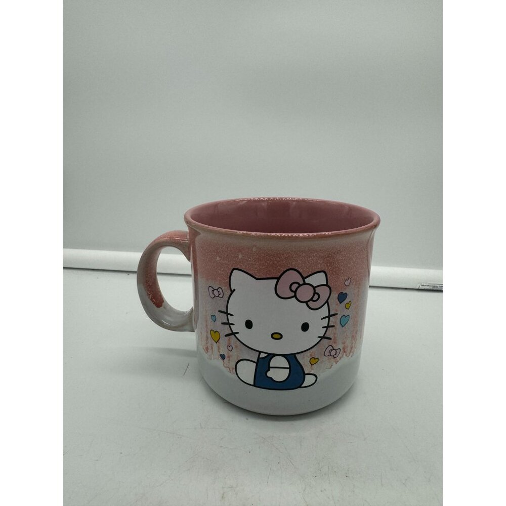 New Sanrio Hello KItty Pink Pottery Style Coffee Cup Mug